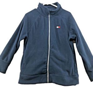 Tommy Hilfiger Sport Navy Blue Long Sleeve‎ Fill Zip Jacket Size L Mens